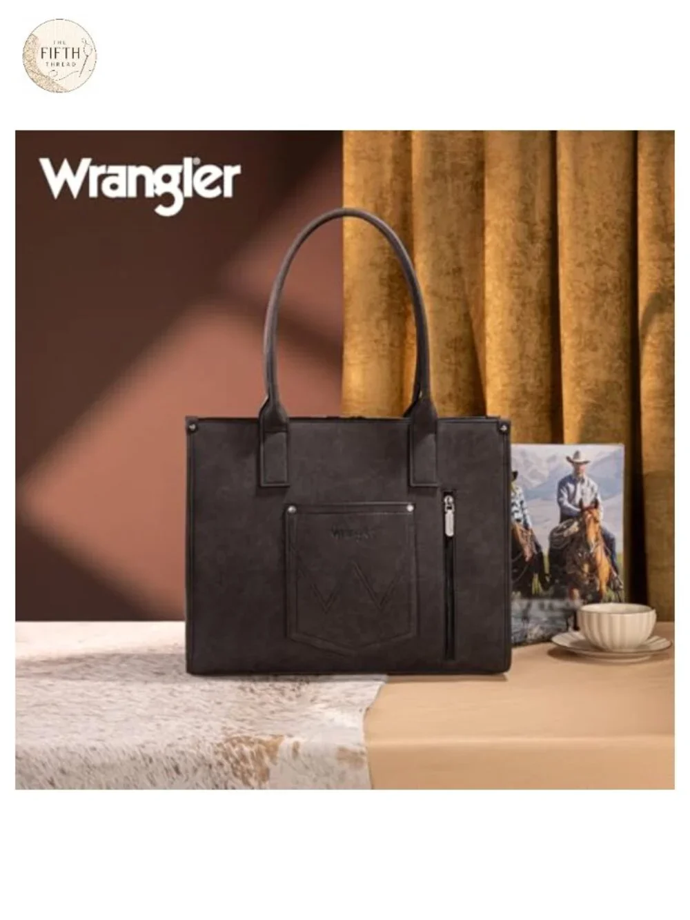 Western Aztec Tote Bag Women Leather Handbag Shoulder Purse